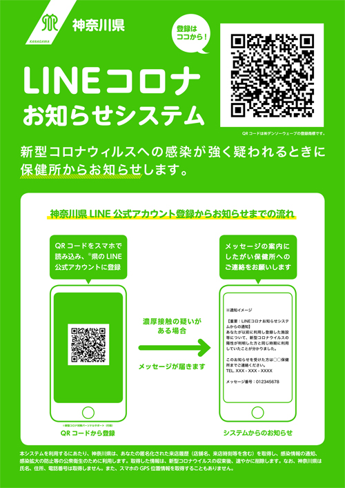 ラインお知らせ